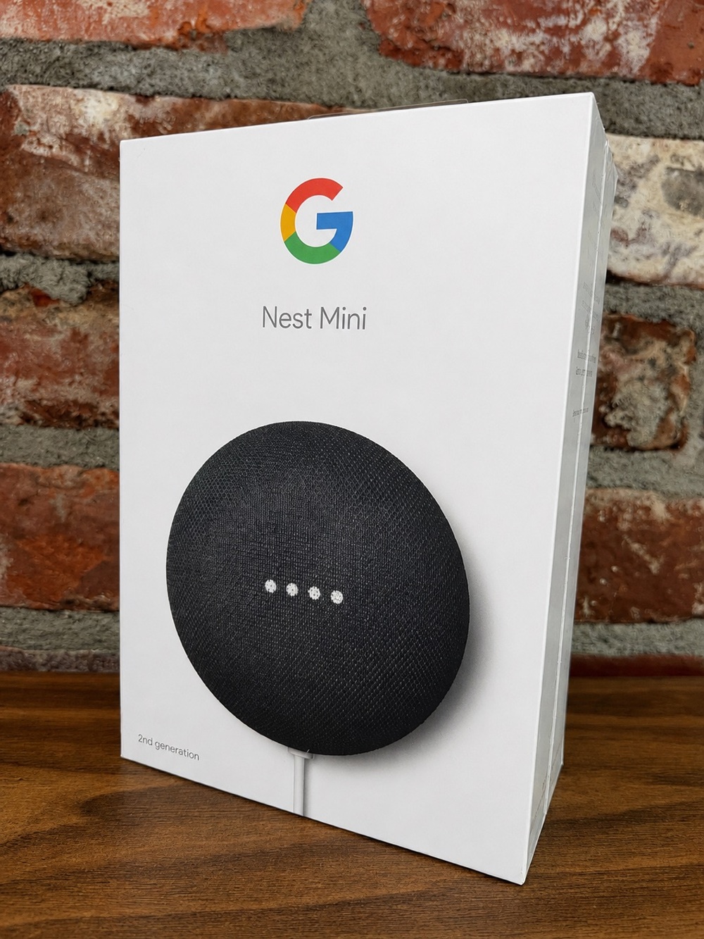 Google Nest Mini 2nd Gen Charcoal Smart Speaker Sealed NWT